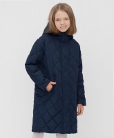 Пальто с капюшоном Button Blue для девочки, школьная форма для девочек  фото, kupilegko.ru
